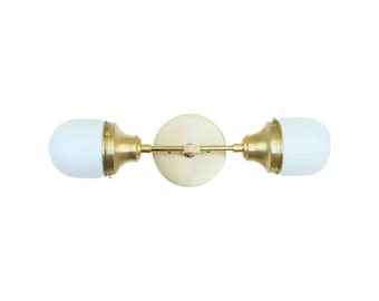 Mid Century Brass Wall Sconce  light, Bathroom Vanity, Vanity Fixture LM1, UL Listed No.0268