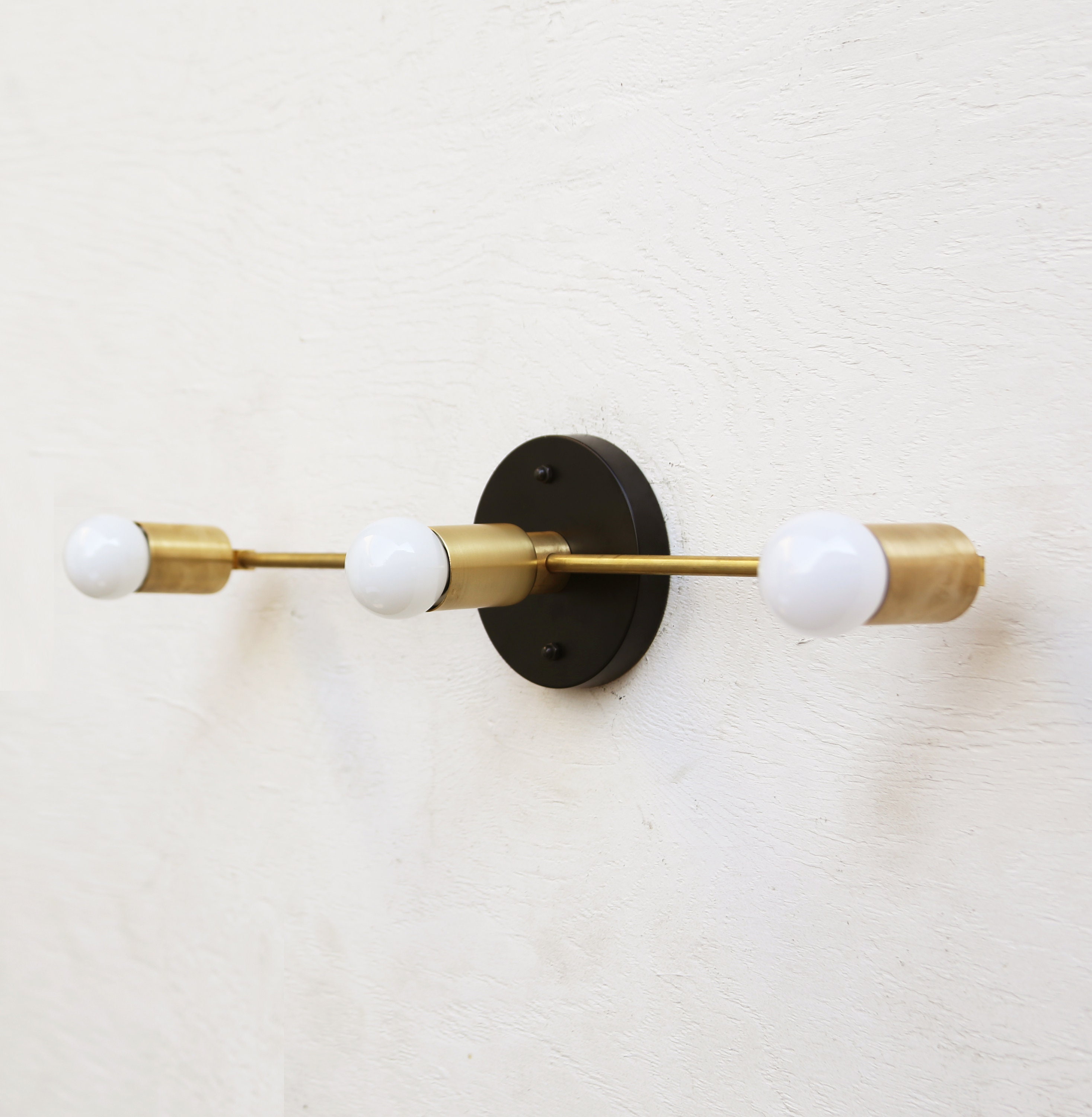 Bathroom Vanity Vanity Fixture Mid Century Brass Wall Sconce - Etsy