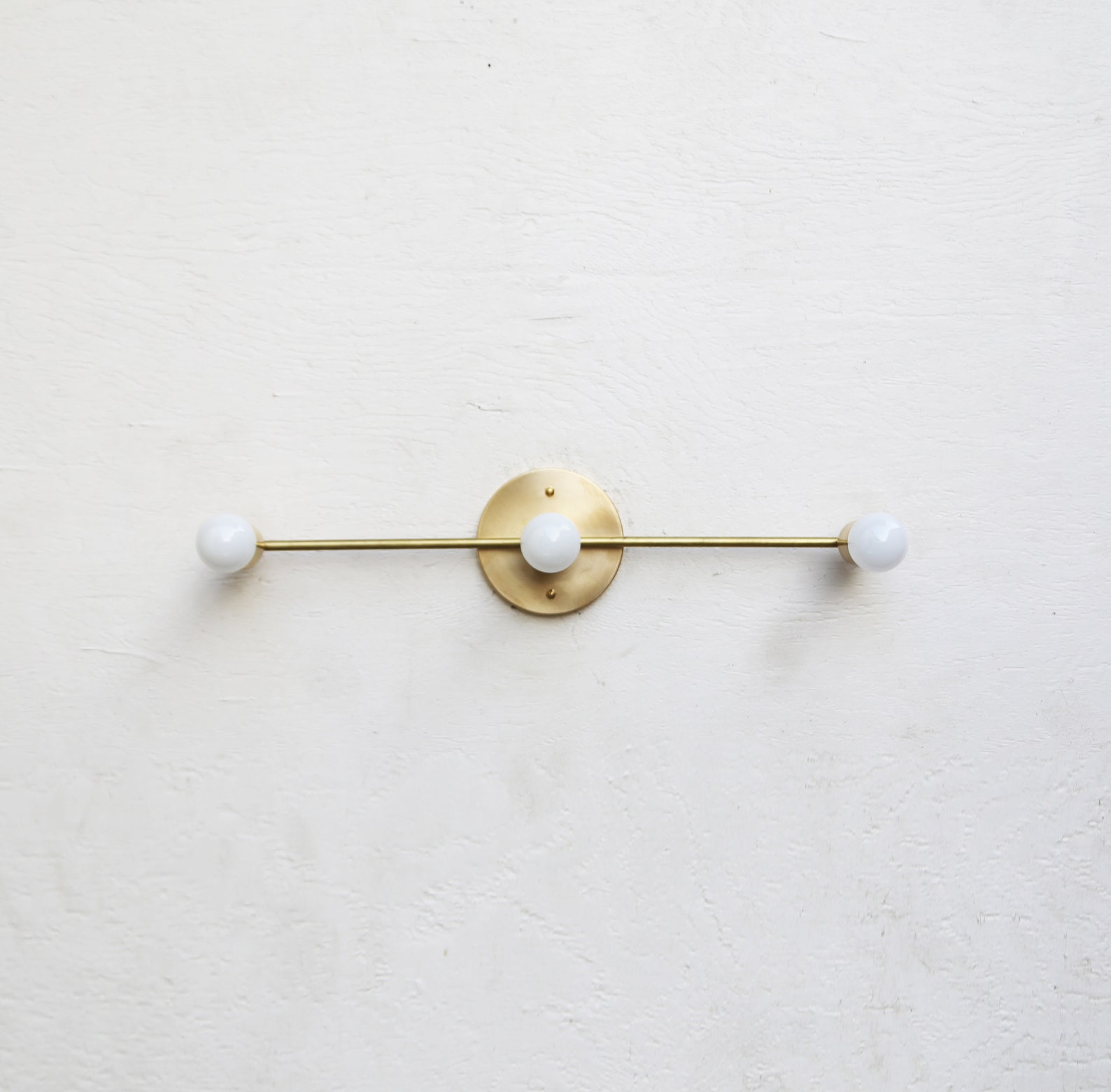 Bathroom Vanity Vanity Fixture Mid Century Brass Wall Sconce - Etsy