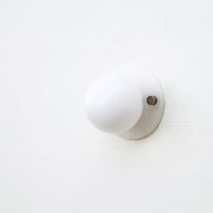 Wall Sconce/Flush mount Ceiling  Light, Mid Century Wall Sconce/Ceiling   Light with white glass shade PPQ4 No.0030
