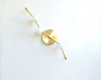 Solid Brass Wall Sconce  light, Brass Wall Light ,Mid Century Wall Sconce, UL Listed, No. 0265