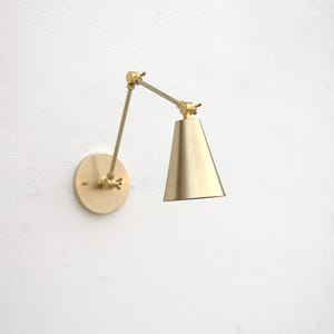 Brass  Adjustable Wall Sconce  light, Solid Brass Swivel Wall Sconce  light, UL Listed