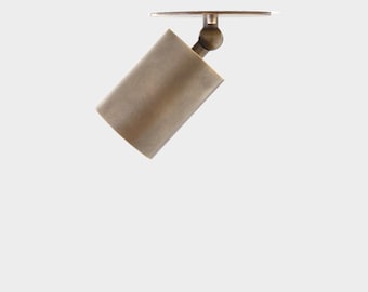 Adjustable Brass Spotlight, Low Ceiling Flush Mount. No.0028