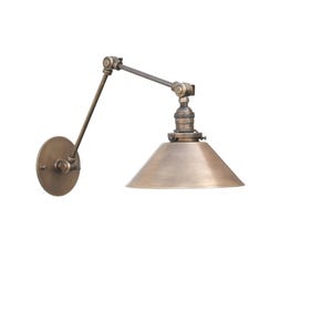 Brass  Adjustable Wall Sconce  light, Solid Brass Swivel Wall Sconce  light, UL Listed,