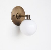 Bathroom Vanity, Vanity Fixture, Mid Century Brass Wall Sconce  light