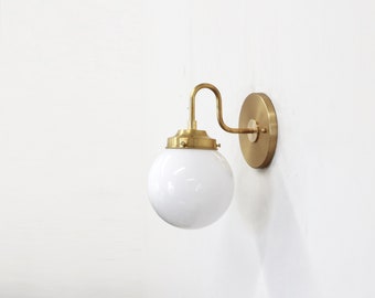 Wall Sconce  Light, Mid Century Brass Wall Sconce  light