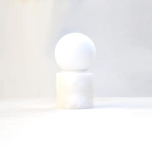 Alabaster Stone Base Table Lamp, Mini Table Lamp, Bedside lamp, Gift Table lamp No.0374
