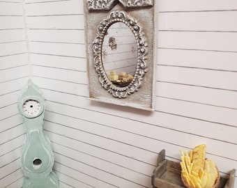 Trumeau mirror 1:12 scale dollhouse