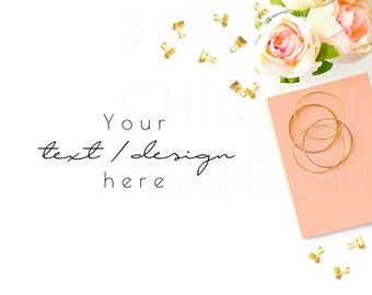 Gold Styled Stock Photography - Pretty Desktop Image- Feminine Stock Photography - 27-5