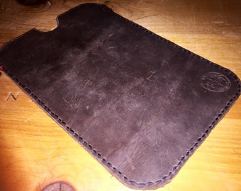 Stone Oiled Leather iPad Case