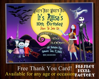 Jack skellington invitations | Etsy