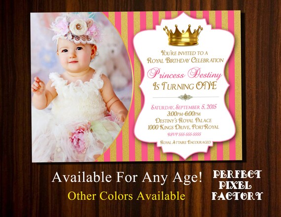 Princess Invitation, Princesses Invitation, Printable Invitation,Princess Birthday, Pink, Purple, Turquise, Royal invitation,Printable Il_570xn