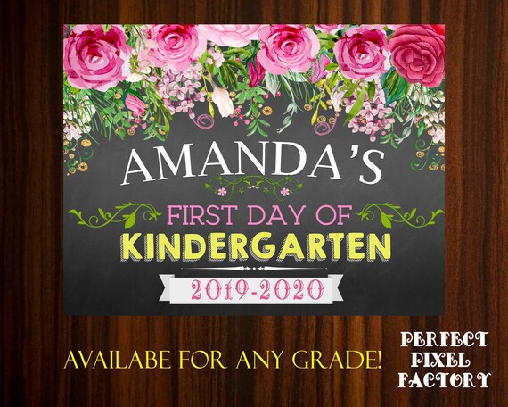 First Day of school, Back to school, School Boards, Chalk boards, Last day of school, 1st day of school, Pre-school board, Kindergarten Il_570xn