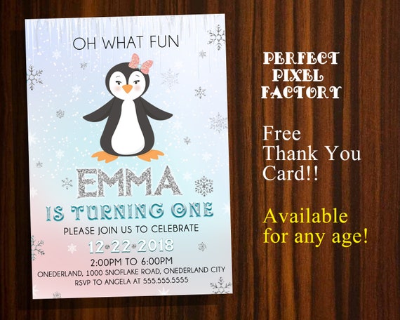 Oh what fun, Turning one,Winter Onderland,First Birthday, Winter Wonderland, Winter, reindeer invitation, Turquoise, Snow, Snowflake Il_570xn