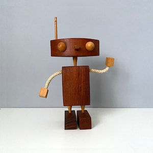 Very rare teak robot by J. Bentsen for P. Broste, made in denmark