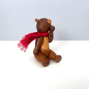 Ours en peluche vintage Kay Bojesen articulé fabriqué au Danemark