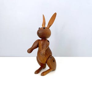 Kay Bojesen jointed wooden bunny rabbit made in Denmark