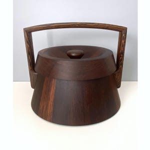 Dansk Rare Woods ice bucket - Wenge wood, made in Denmark, very good condition
