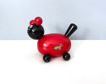 Tiny wooden cat by Brio of Sweden - Rare!