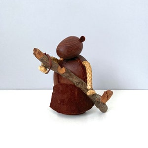 J Bentsen teak beaver figurine for P Broste, Denmark