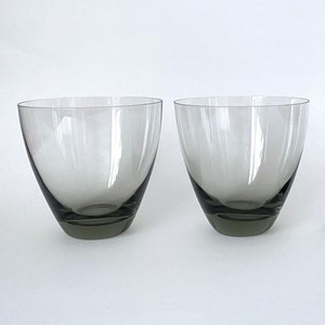 Two Copenhagen Smoke glasses Holmegaard Per Lutken - Denmark