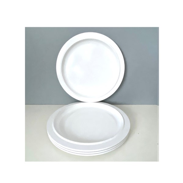 Mepal white melamine plates P250 designed by Koen de Winter, made in Holland