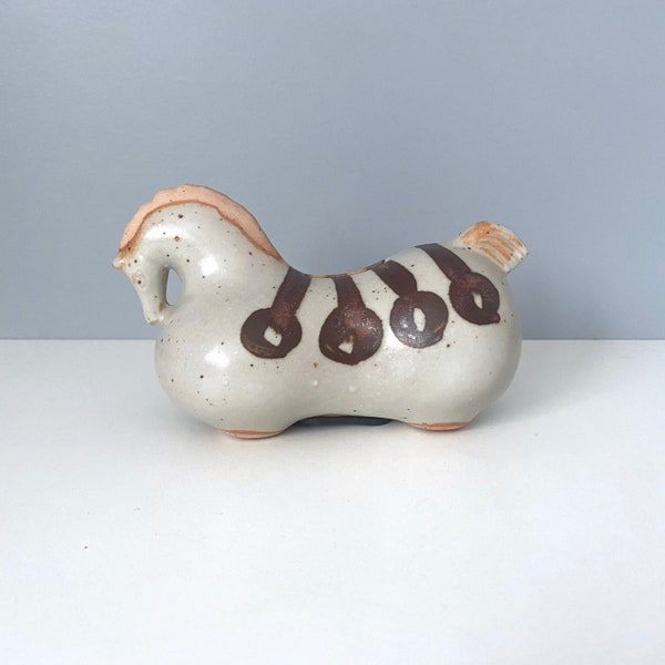 Lisa Larson style ceramic horse by Takahashi, Japan