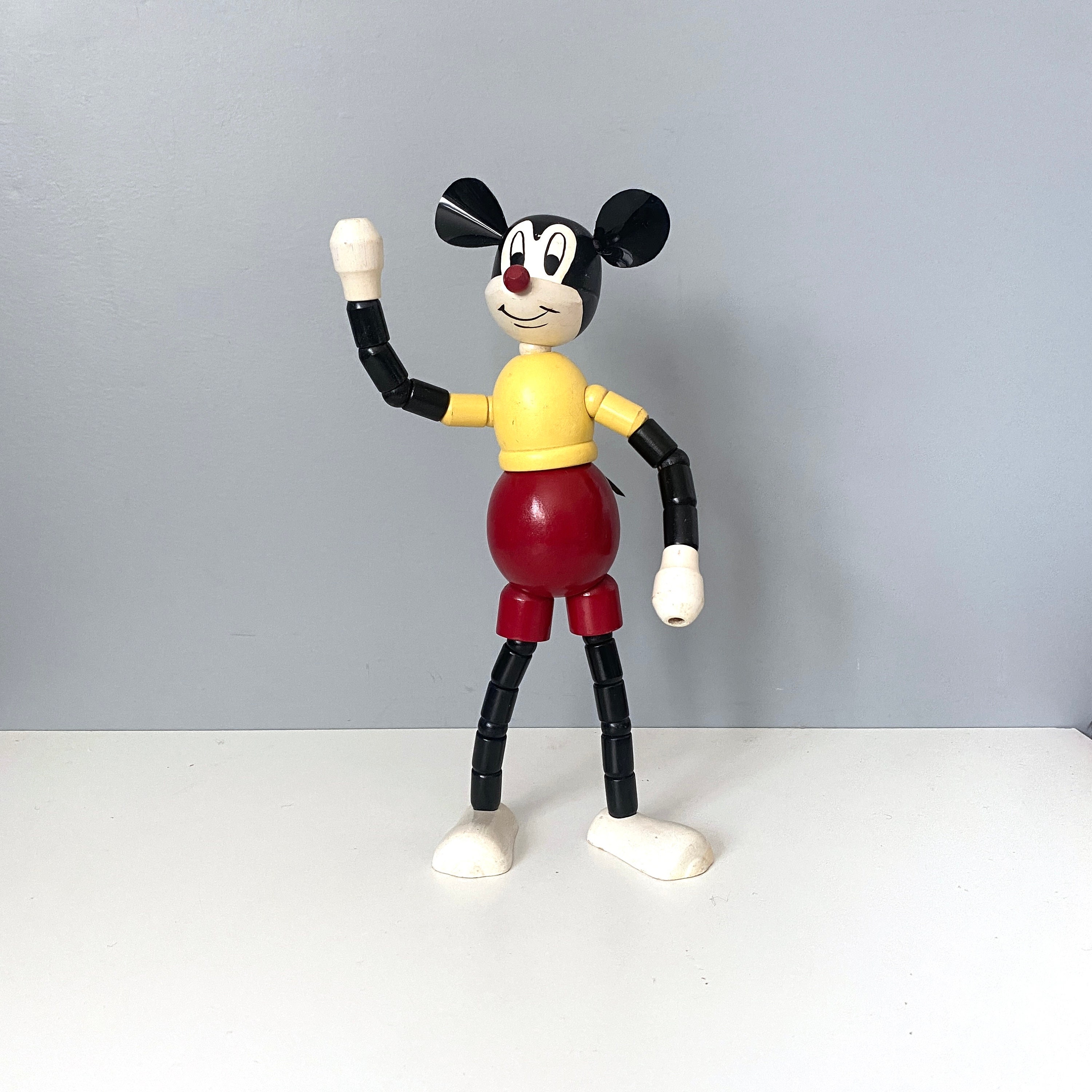 Very RARE Vintage Brio Sweden Jointed Mickey Mouse Jointed Doll