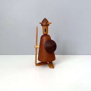 Genuine Jacob Jensen vintage teak Viking. made in Denmark - tallest one of the three