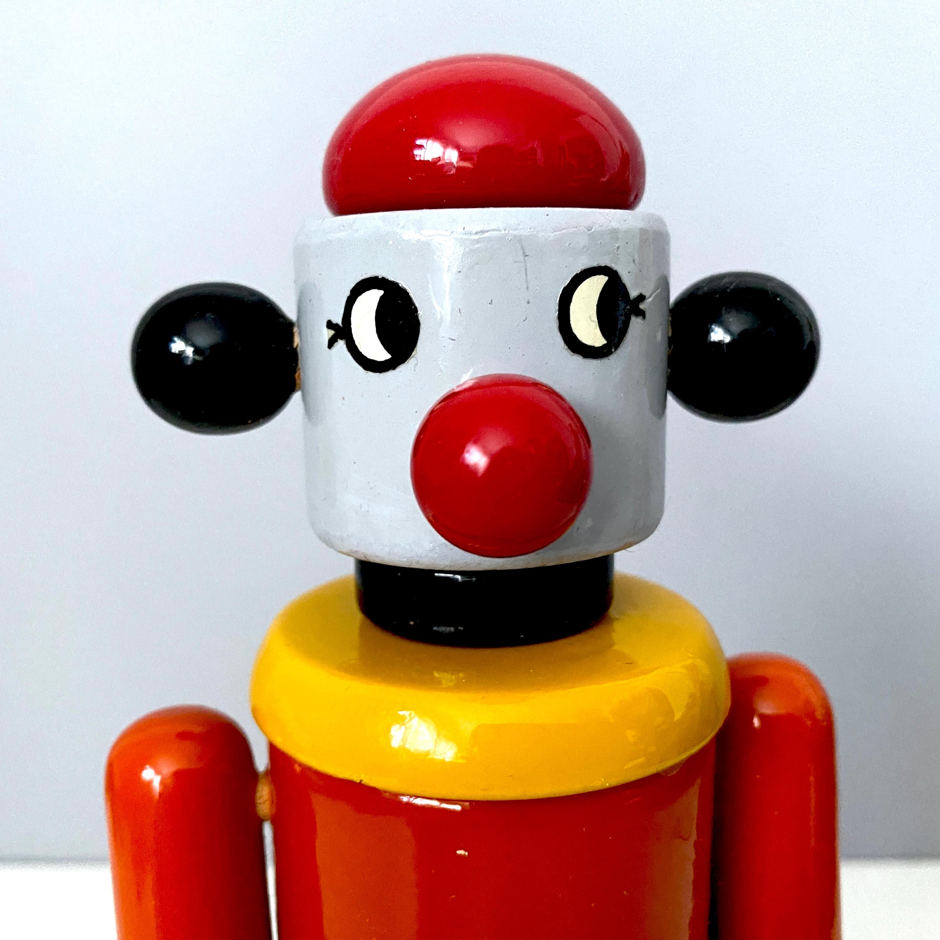 ギリシャ製の非常に珍しい Kouvalias スタッキング木製ロボット - Etsy 