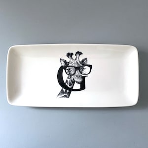 Monogram tray/server by Rory Dobner for Williams Sonoma - Genius Giraffe
