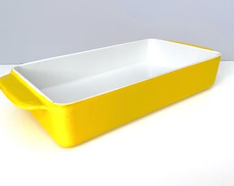 Vintage Copco enamel cast iron oven pan designed by Michael Lax Made in Denmark