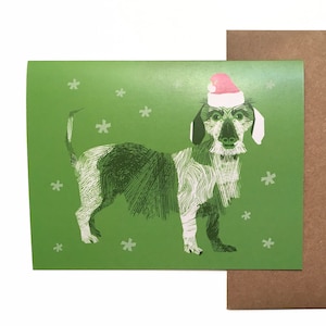 Dachshund Christmas, Dog Christmas cards, Cute Christmas cards, Dachshund card, Dachshund lovers gift, Dog Holiday cards, Dachshund holiday