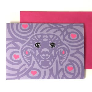 Tarjeta de perro linda, Tarjeta de amor linda, Tarjeta de perro, Tarjeta de San Valentín linda, Tarjeta de cumpleaños de perro, Tarjeta para amantes de los perros, Tarjetas para todas las ocasiones, Tarjeta de amigo, Tarjeta para amantes de los perros