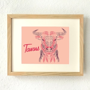 Taurus, Taurus zodiac, Taurus gifts, Taurus art, Zodiac gifts, April gifts, May birthday, Zodiac art, Gift for Taurus, Zodiac home decor