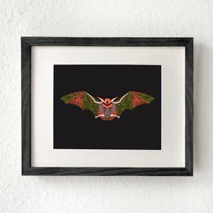 Bat art, Bat art print, Bat wall art, Bat gifts, Bat decor, Bat home decor, Bat print, Bat wall decor, Southwestern art, Bat animal, Austin