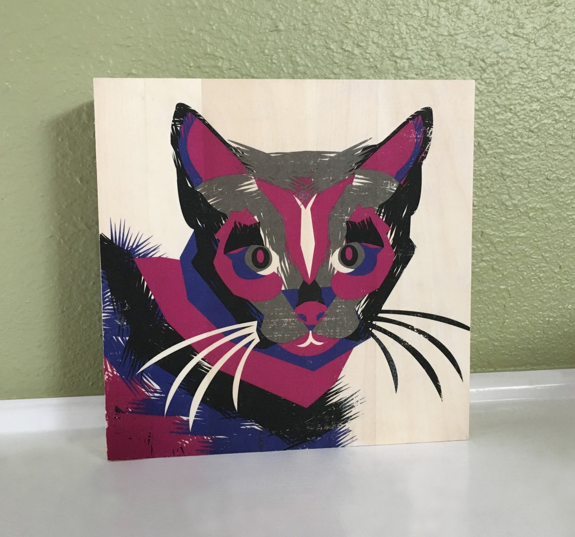 Cat Wall Cat Wall Pictures Cat Wall Decoration Cat Wall Etsy