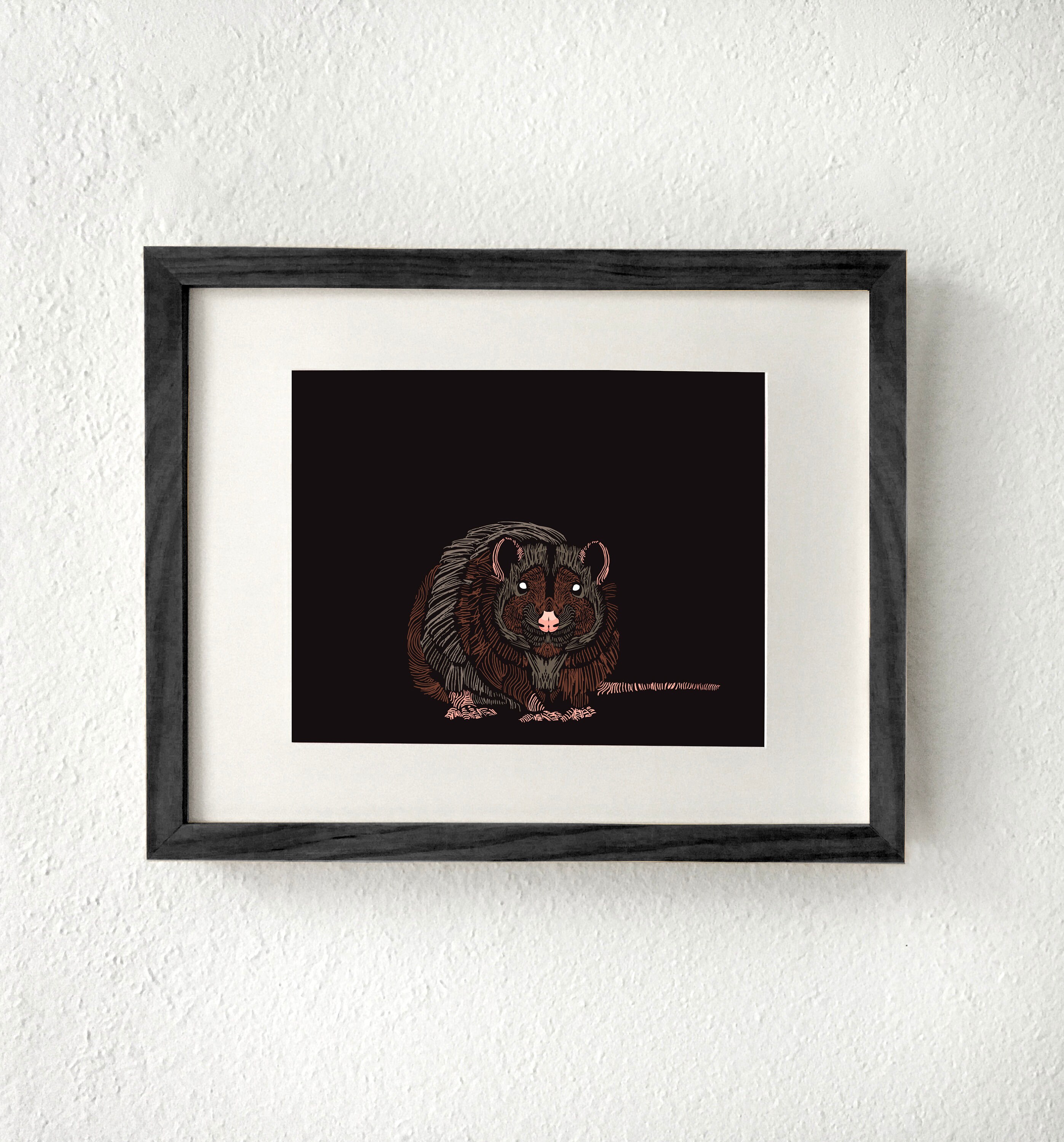Rat Walll Rat, Rat Gift, Rat Art, Rat Decor, Rat Wall Art, Year of the Rat, Rat ...
