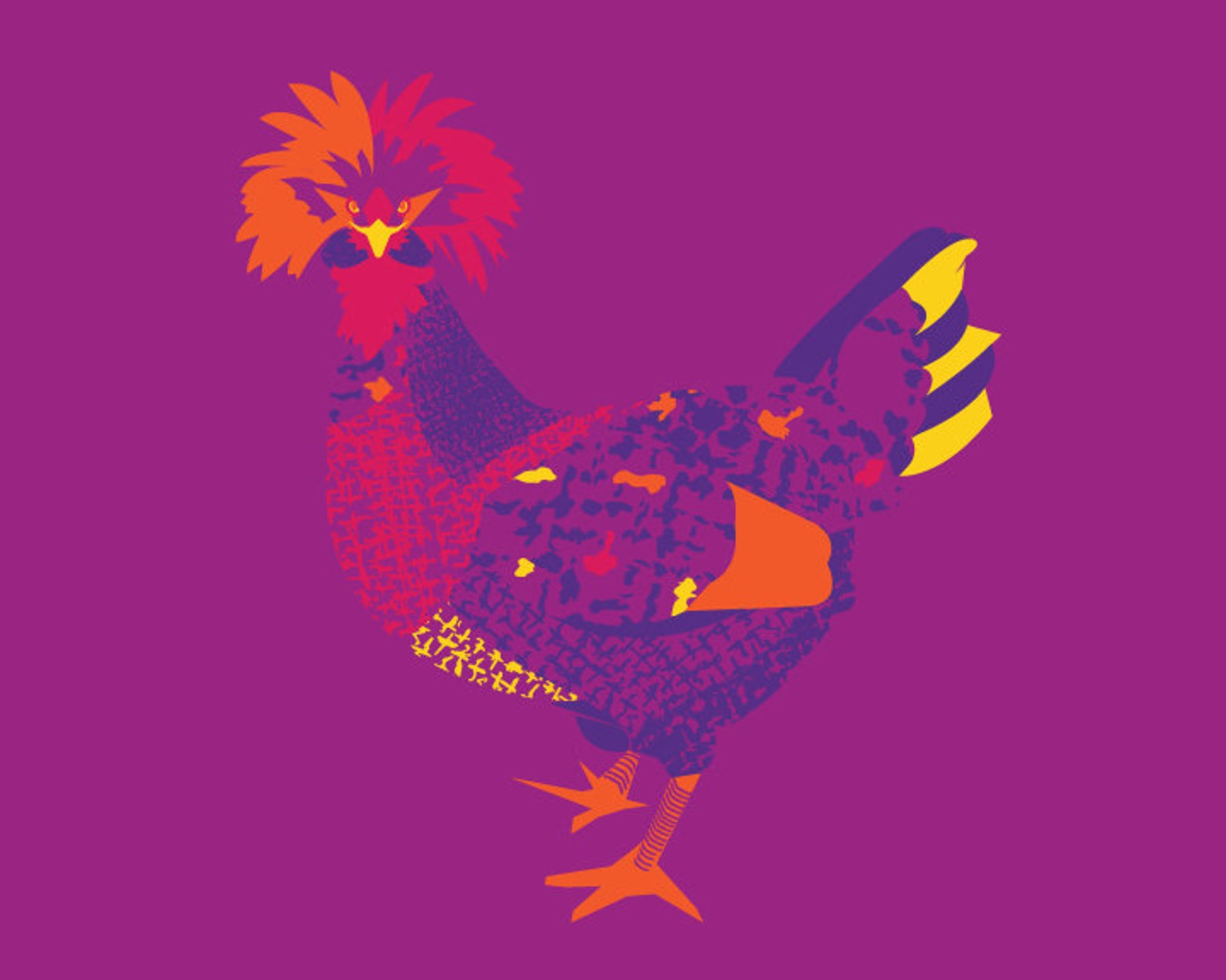 Chicken Art, Chicken Art Print, Chicken Wall Art, Chicken Decor