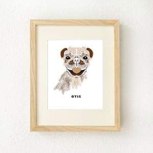 Personalized dog art, Personalized dog wall art, Personalized dog print, Dog breed art, Pet print personalized, Dog wall decor, Dog owner