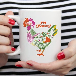 Chicken mug, Chicken coffee mug, Chicken lover mug, Chicken gifts for women, Cute chicken, Farm mug, Funny chicken gifts, Farm lover gift