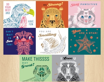 Lunchbox notes, Lunchbox notes for kids, Lunchbox note cards, Lunch notes, Lunchbox cards, Kids lunch notes, Back to school note card