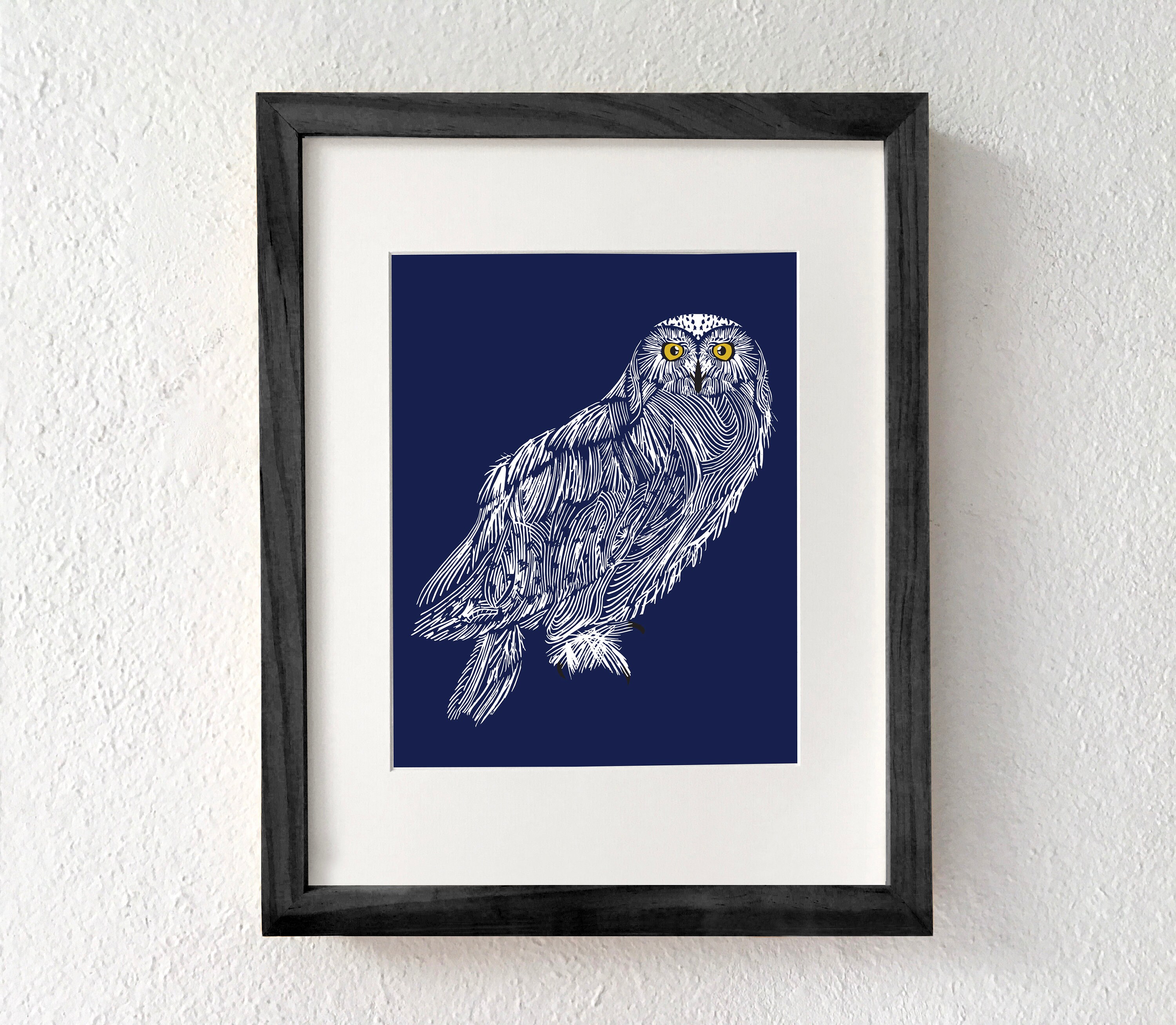 Owl Art, Snowy Owl Art, Owl Wall Art, White Owl, Owl Art Print, Owl ...