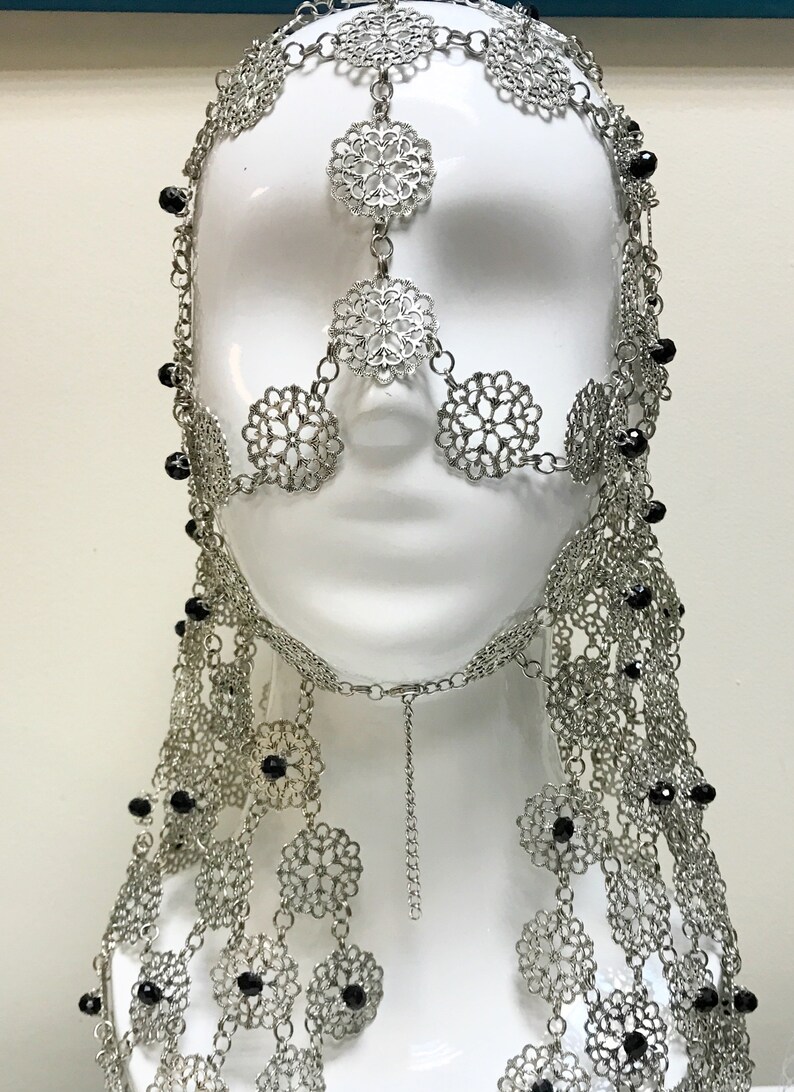 Medieval Headdress Kali Chainmail Headpiece Etsy