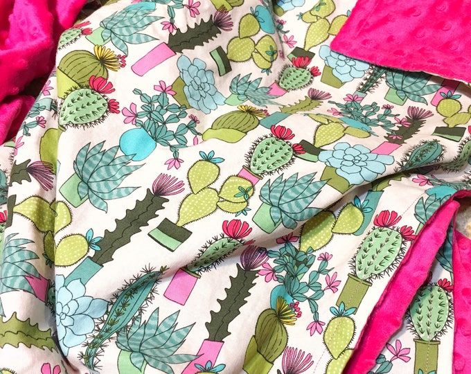 Cactus Blanket baby blanket cactus cactus theme cacti Etsy