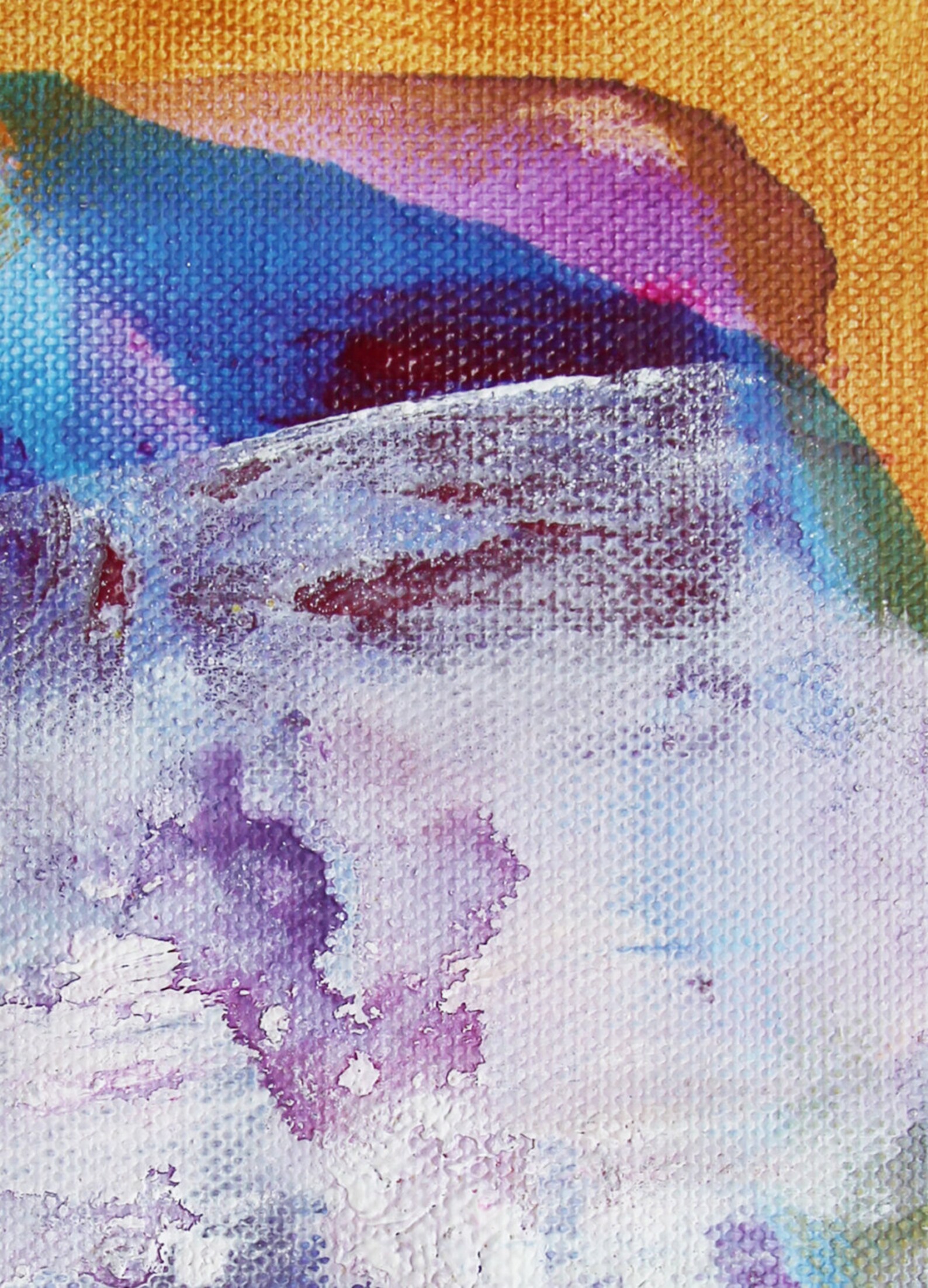 White painting Abstract painting Landscape painting Art | Etsy