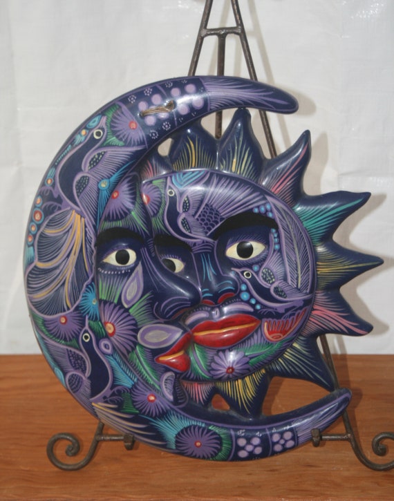 Talavera Sun And Moon Ceramic Wall Art Terra Cotta Fl