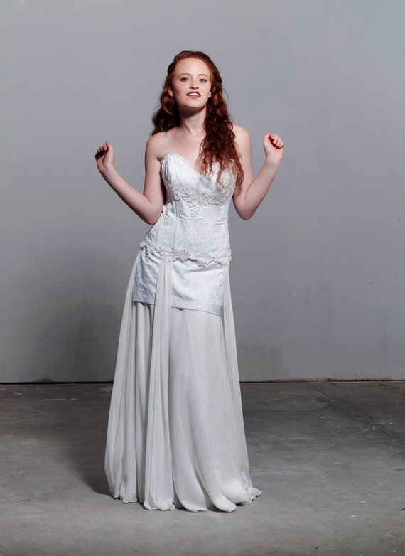 White Bridal Lace Corset Wedding Separates Bridal Top Wedding Etsy
