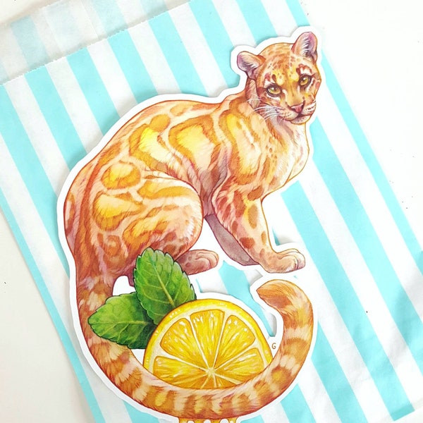 Large vinyl sticker: Cloudy Lemonade