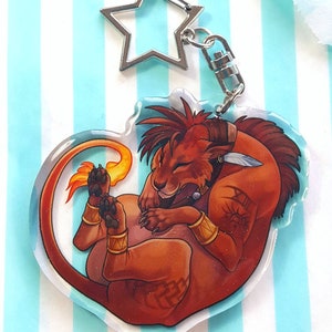 CAIT SITH アクリルキーホルダー Cait Sith Keychain - Etsy